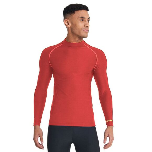 Rhino Mens Thermal Underwear Long Sleeve Base Layer Vest Top / Red - Picture 2 of 2
